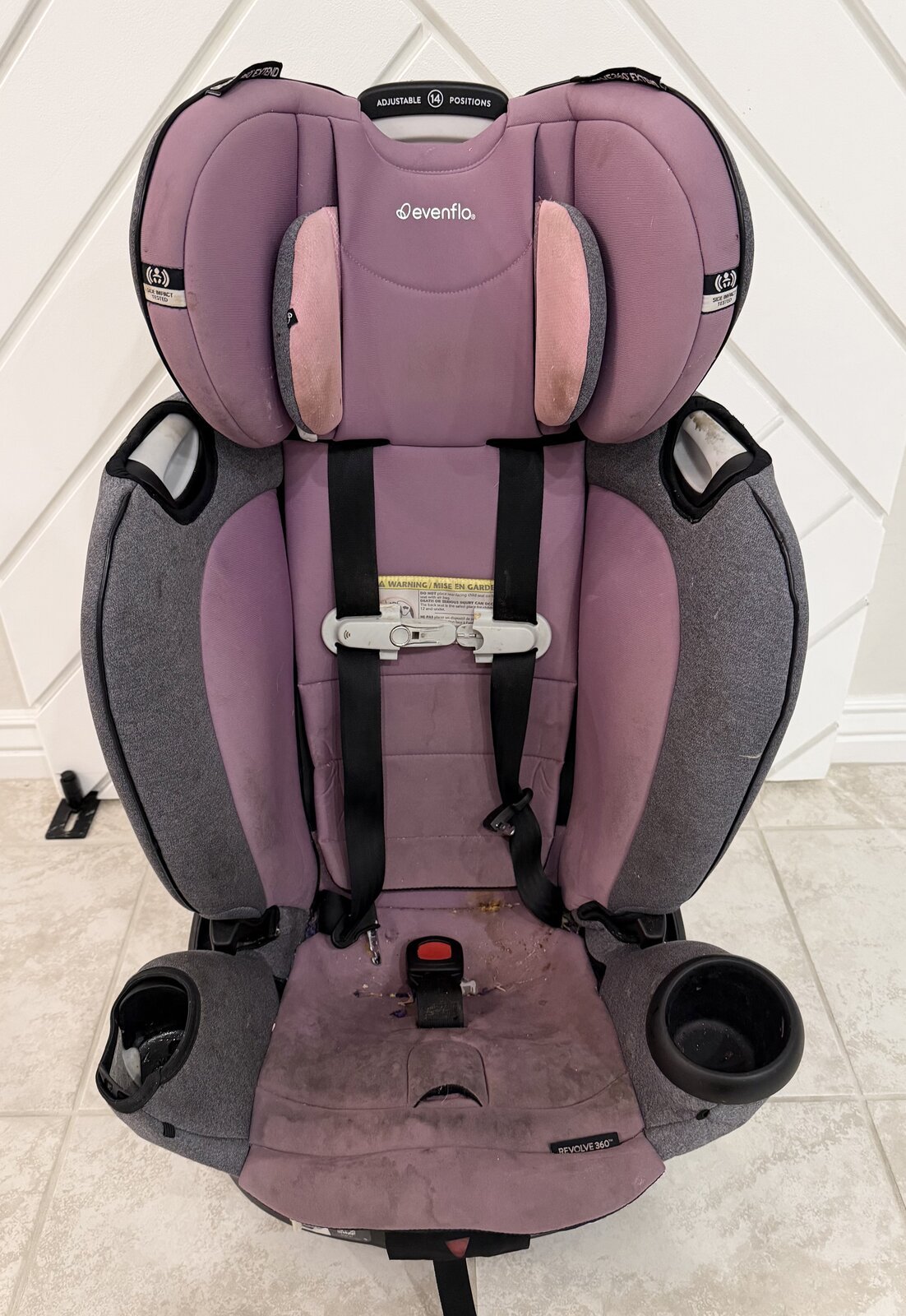 Stroller before deep cleaning by Suds and Seats Co