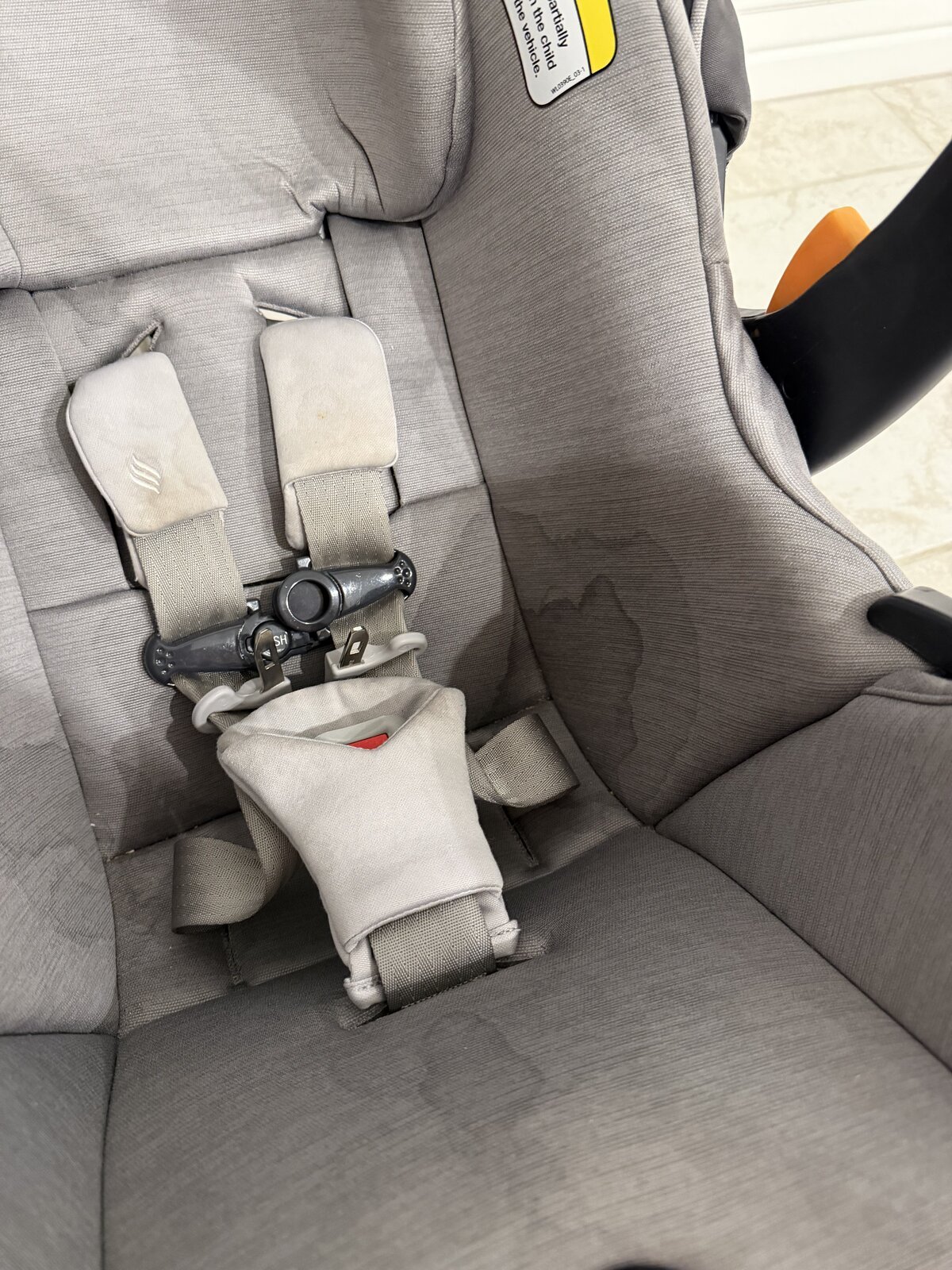 Stroller before deep cleaning by Suds and Seats Co