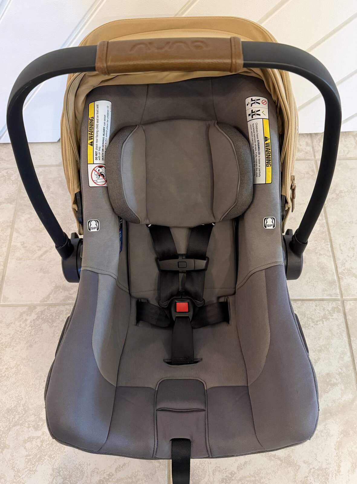 Car seat after deep cleaning by Suds and Seats Co
