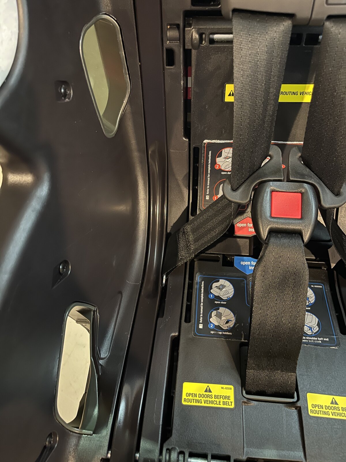 Car seat after deep cleaning by Suds and Seats Co